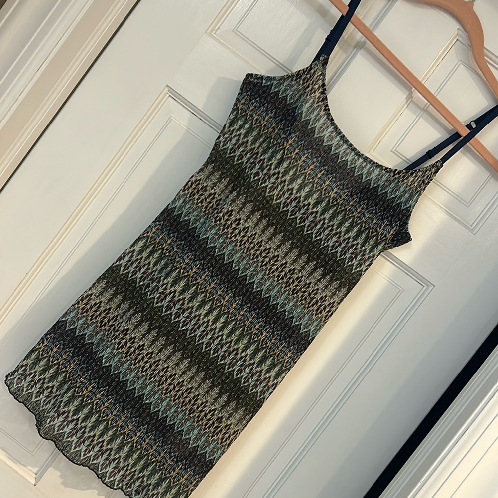 Free People Missoni Print Fabric Long Cami Top-M